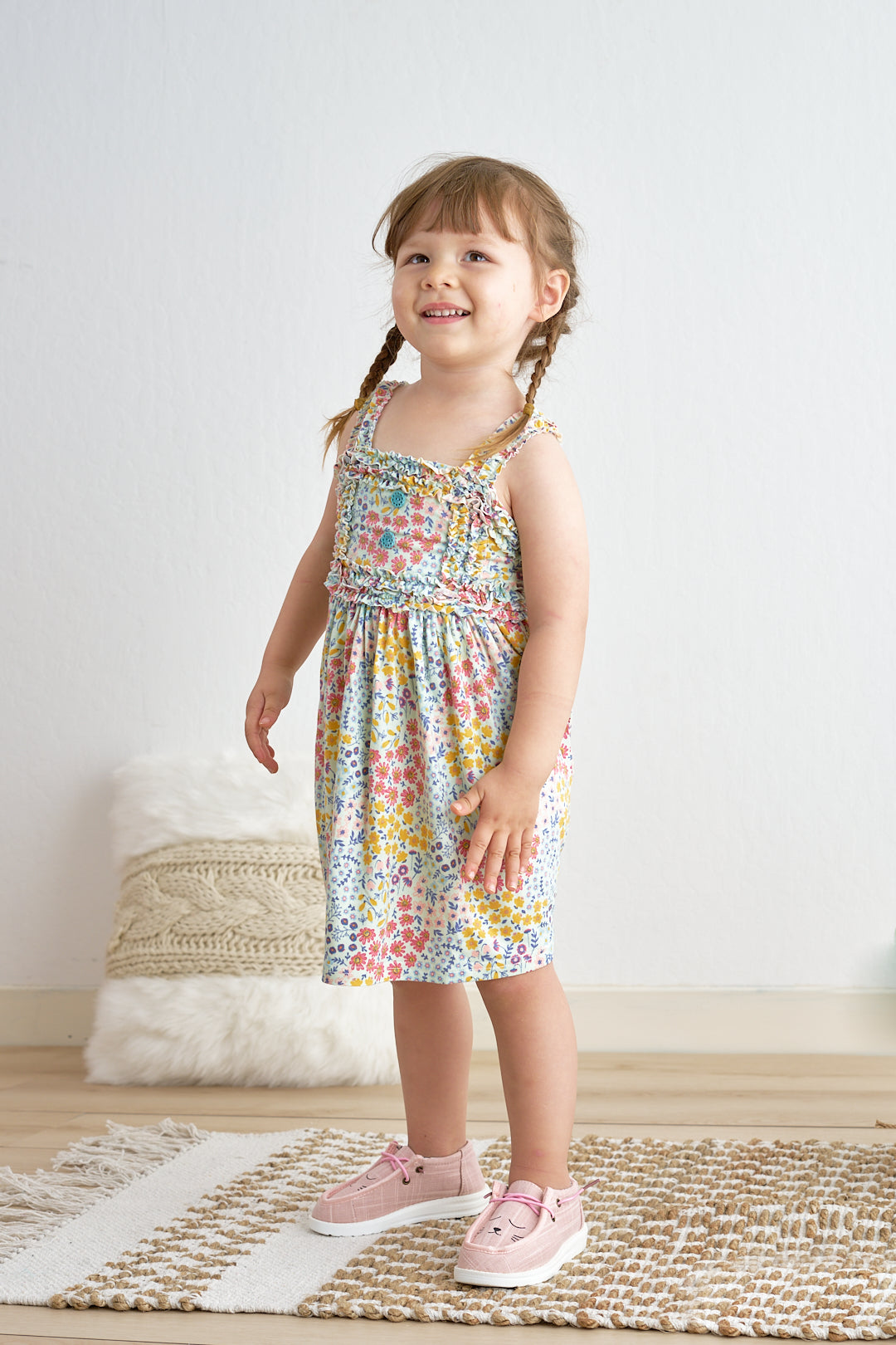 Sunshine Meadow Twirl Flutter Dress