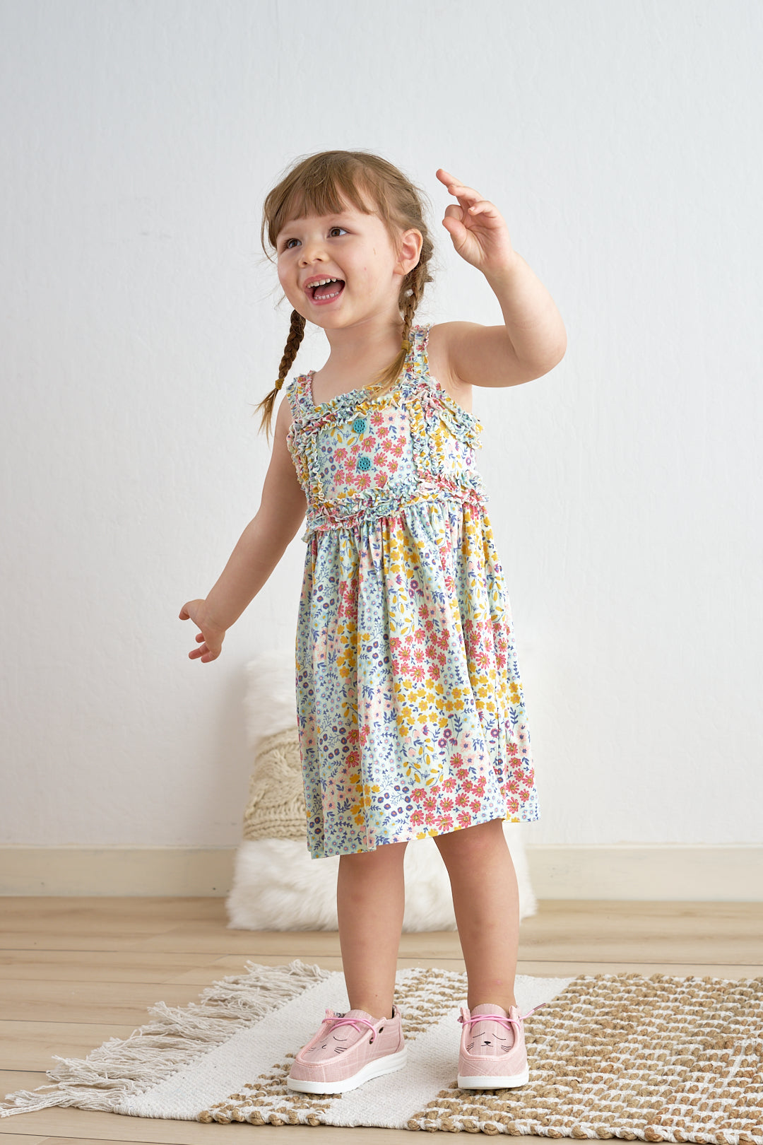 Sunshine Meadow Twirl Flutter Dress