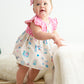 Whimsy Windowpane Polka Dot Ruffle Set