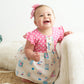 Whimsy Windowpane Polka Dot Ruffle Set