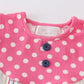 Whimsy Windowpane Polka Dot Bubble Romper